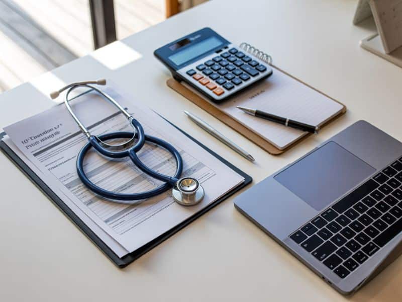Health, finance, and legal documents on a desk illustrating the YMYL content categories most affected by the Google Medic Update
