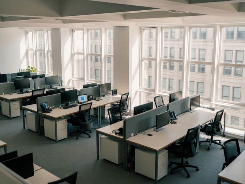 Modern digital agency office space representing ProfileTree's approach to building E-E-A-T-aligned websites in response to the Google Medic Update