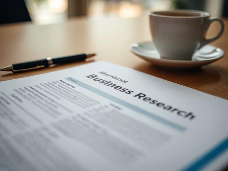 Printed market research report representing event marketing statistics and industry growth data
