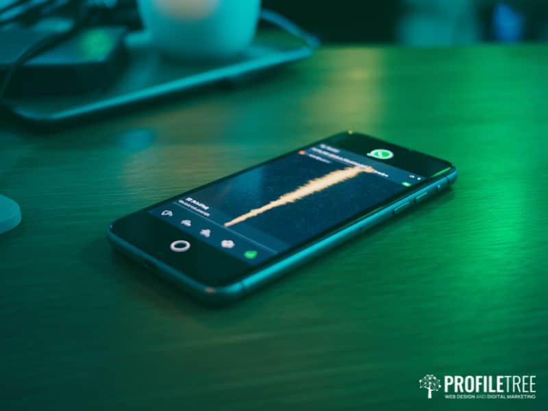 Smartphone showing a voice message illustrating how AI cloning threatens social media identity security