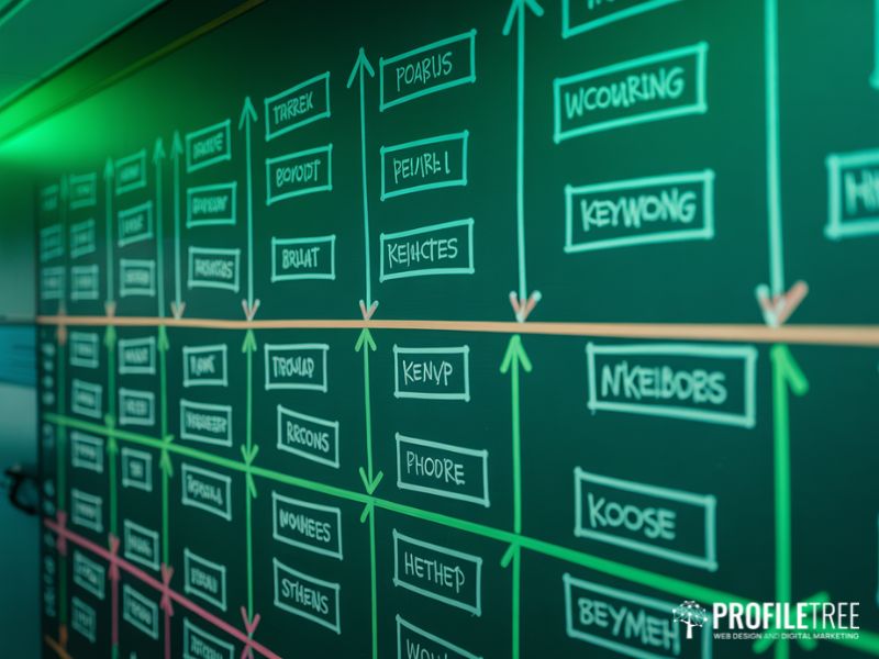 Colour-coded whiteboard mind map with structured branches, reflecting best practice when using free mind mapping software