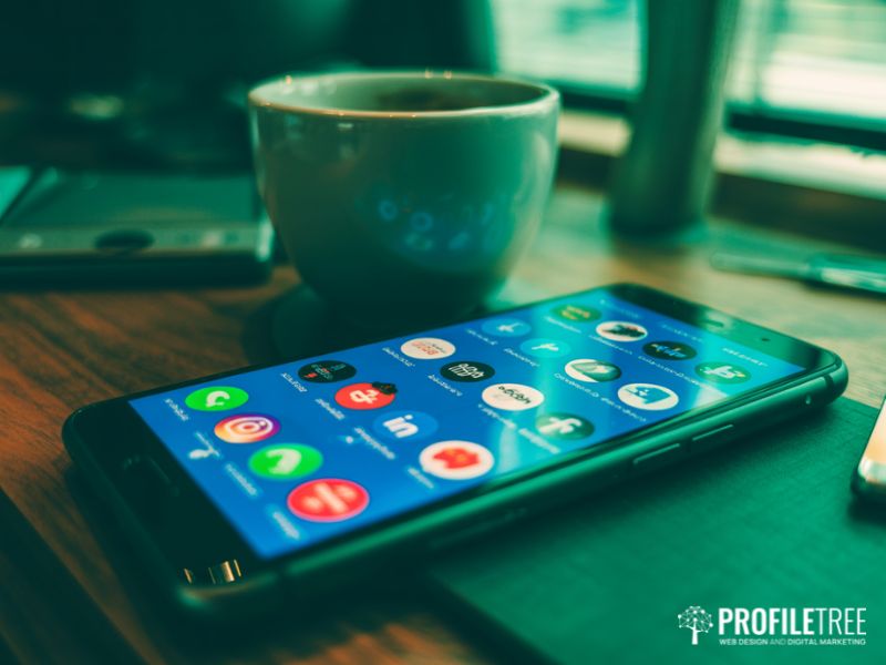 Smartphone displaying social media apps representing the risks to your social media identity