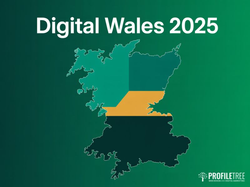 Digital user behaviour in Wales regional map showing South, North-East, and Mid West digital zones