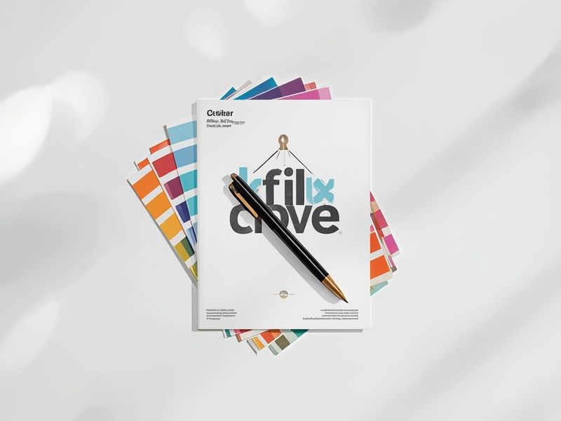 Brand identity materials including colour swatches and logo sheets, showing the brand consistency that Canva for SMEs helps businesses maintain