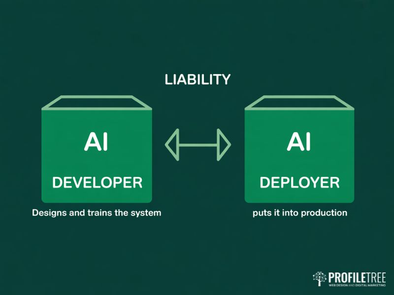Ethical AI liability split between AI developer and AI deployer under the EU AI Act