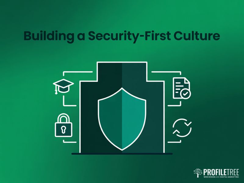 Cybersecurity Fundamentals security-first culture framework graphic for UK businesses