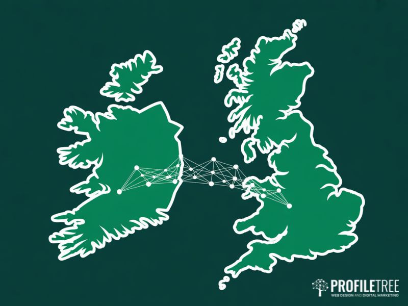 Diagram illustrating Northern Ireland's dual-market position for digital compliance and regulations between the UK and EU