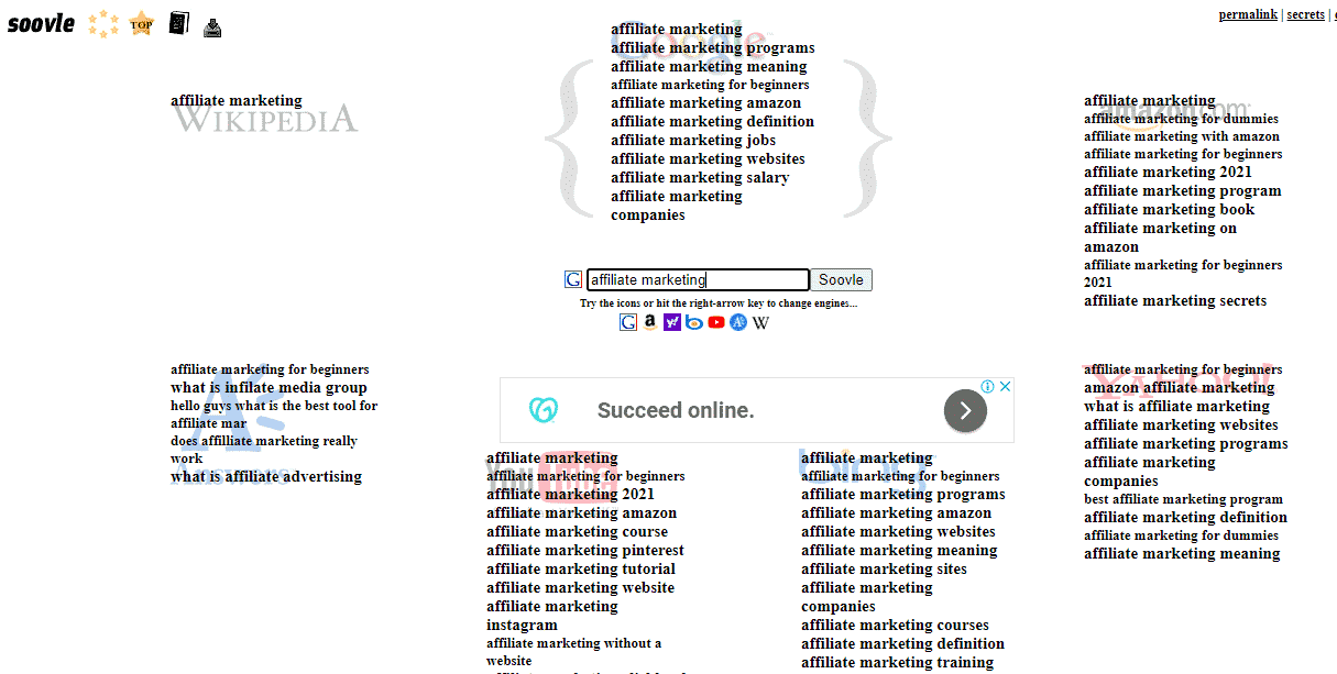 Soovle screenshot