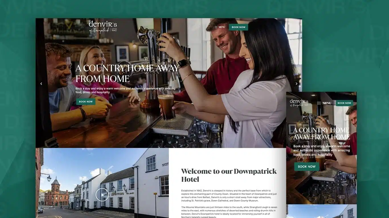 Mobile and Desktop for Denvirs Homepage