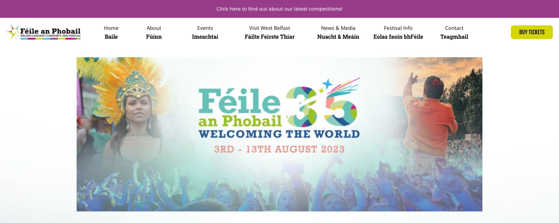 Féile an Phobail - Homepage