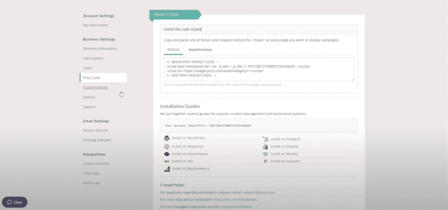 Privy screenshot