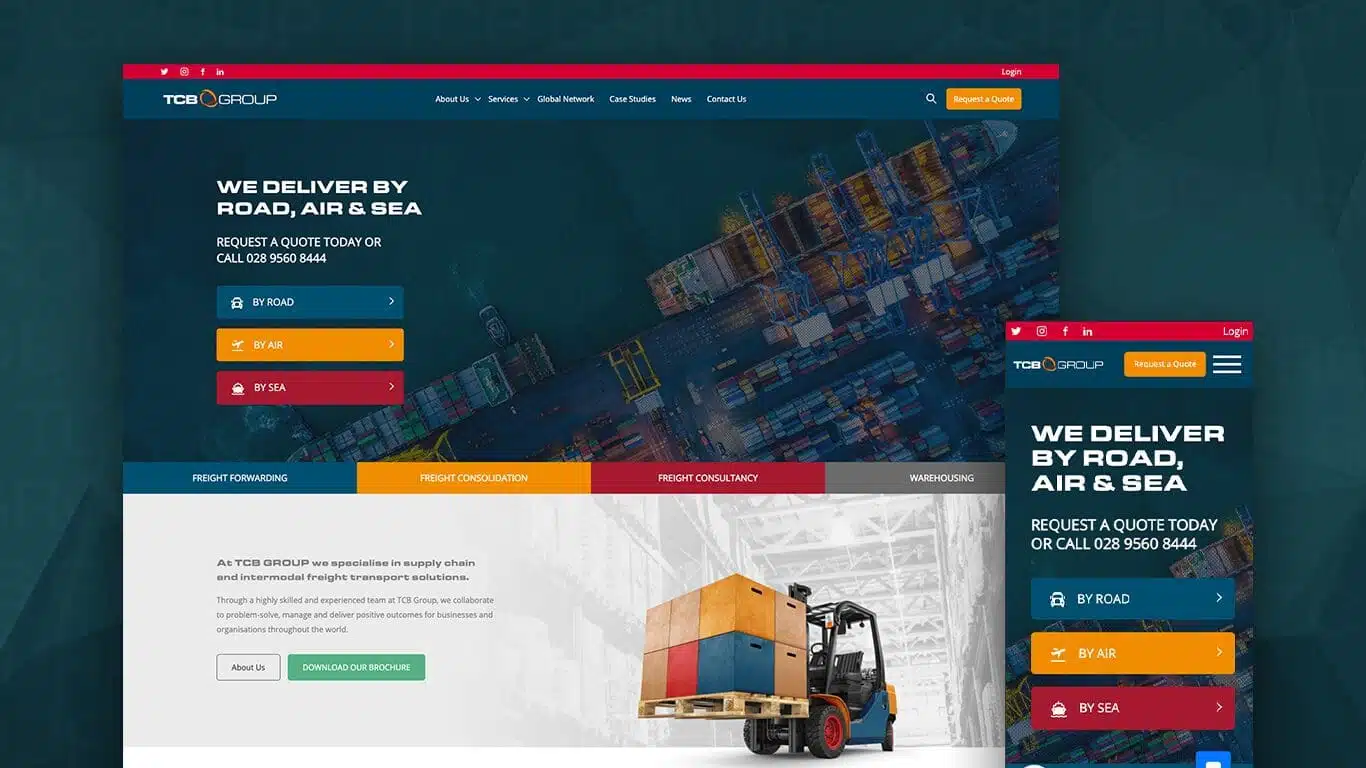 TCB Group Desktop and Mobile