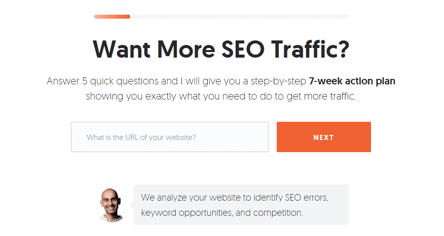 Ubersuggest Interface