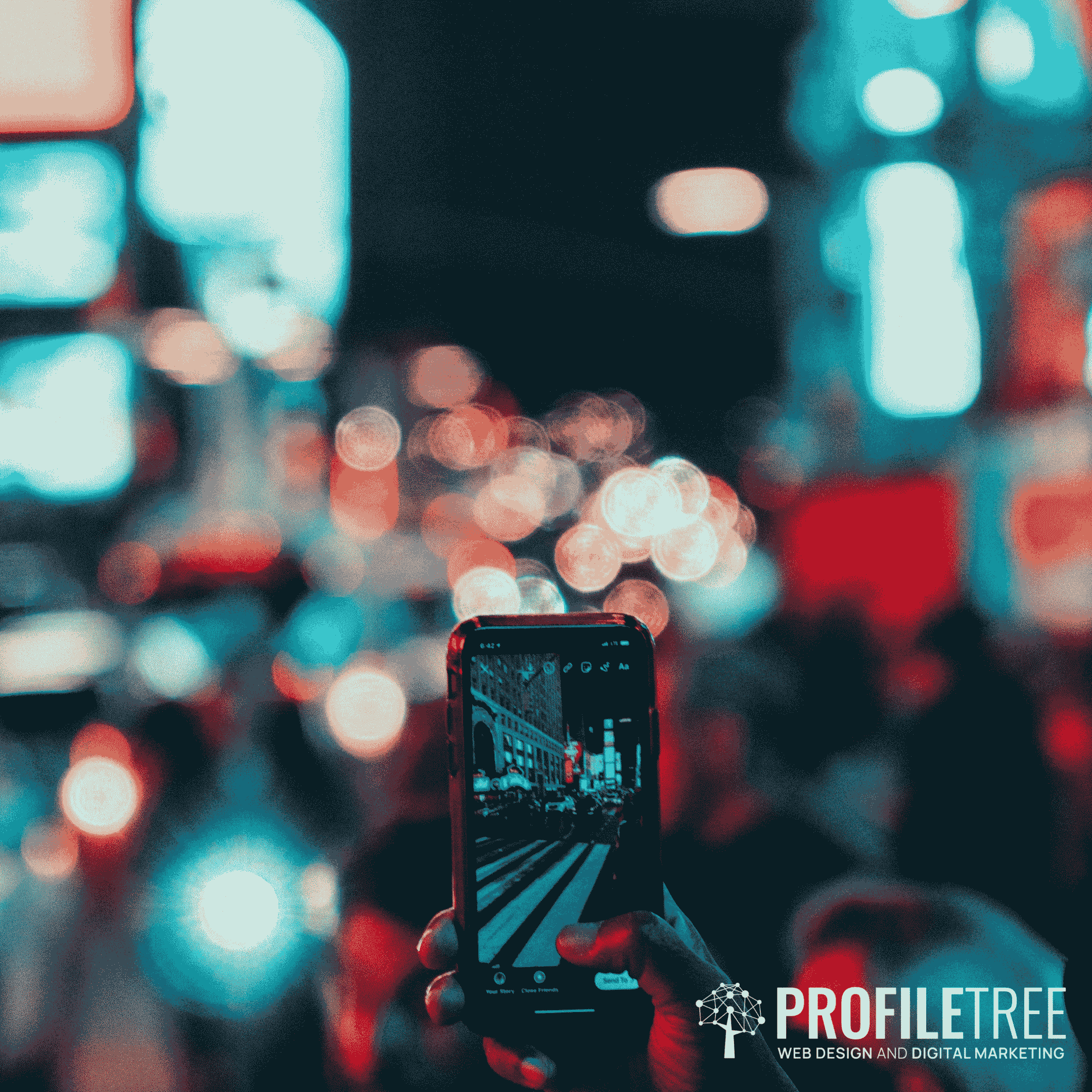 Image of someone taking a photo for Instagram Stories
