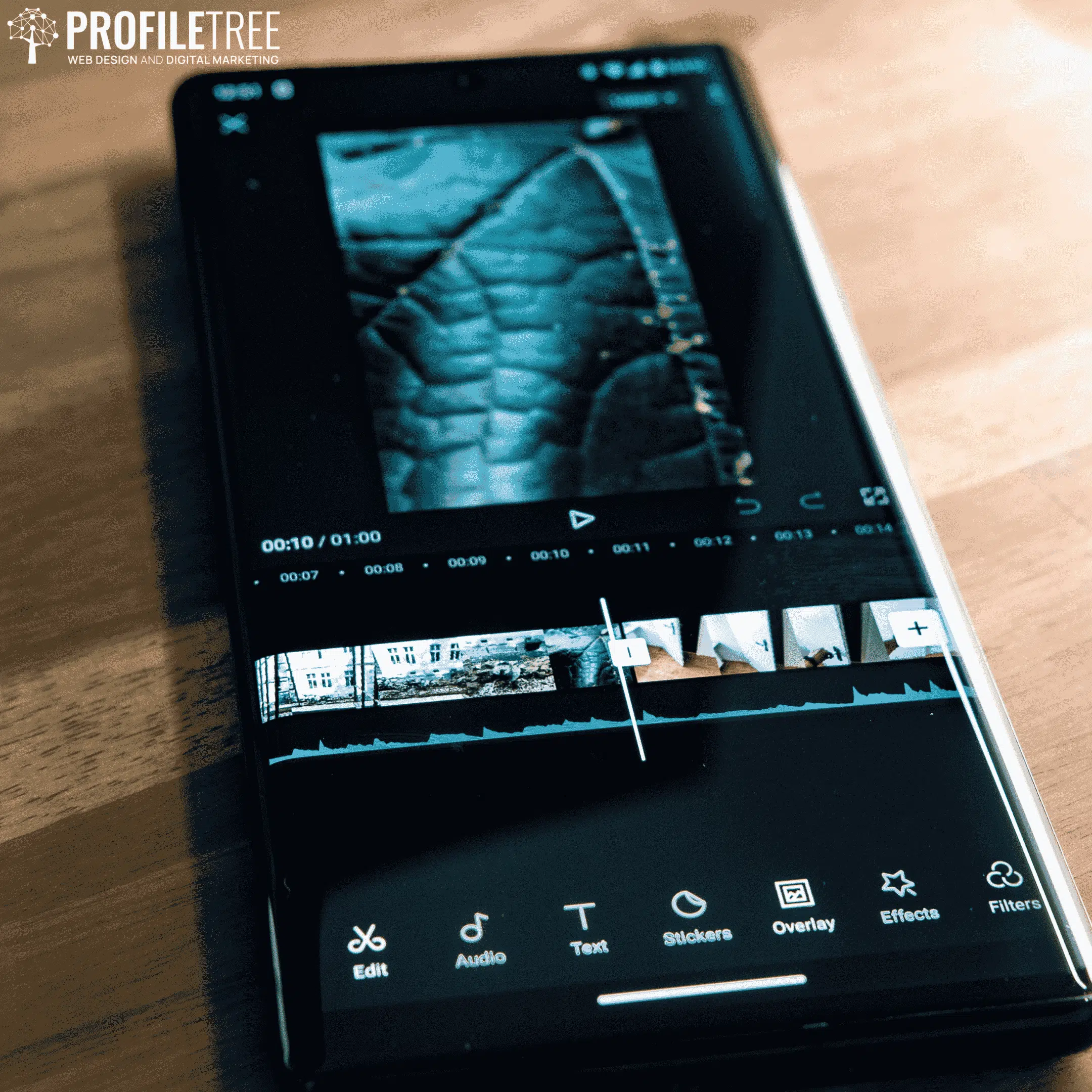 Image of TikTok video editing screen from phone