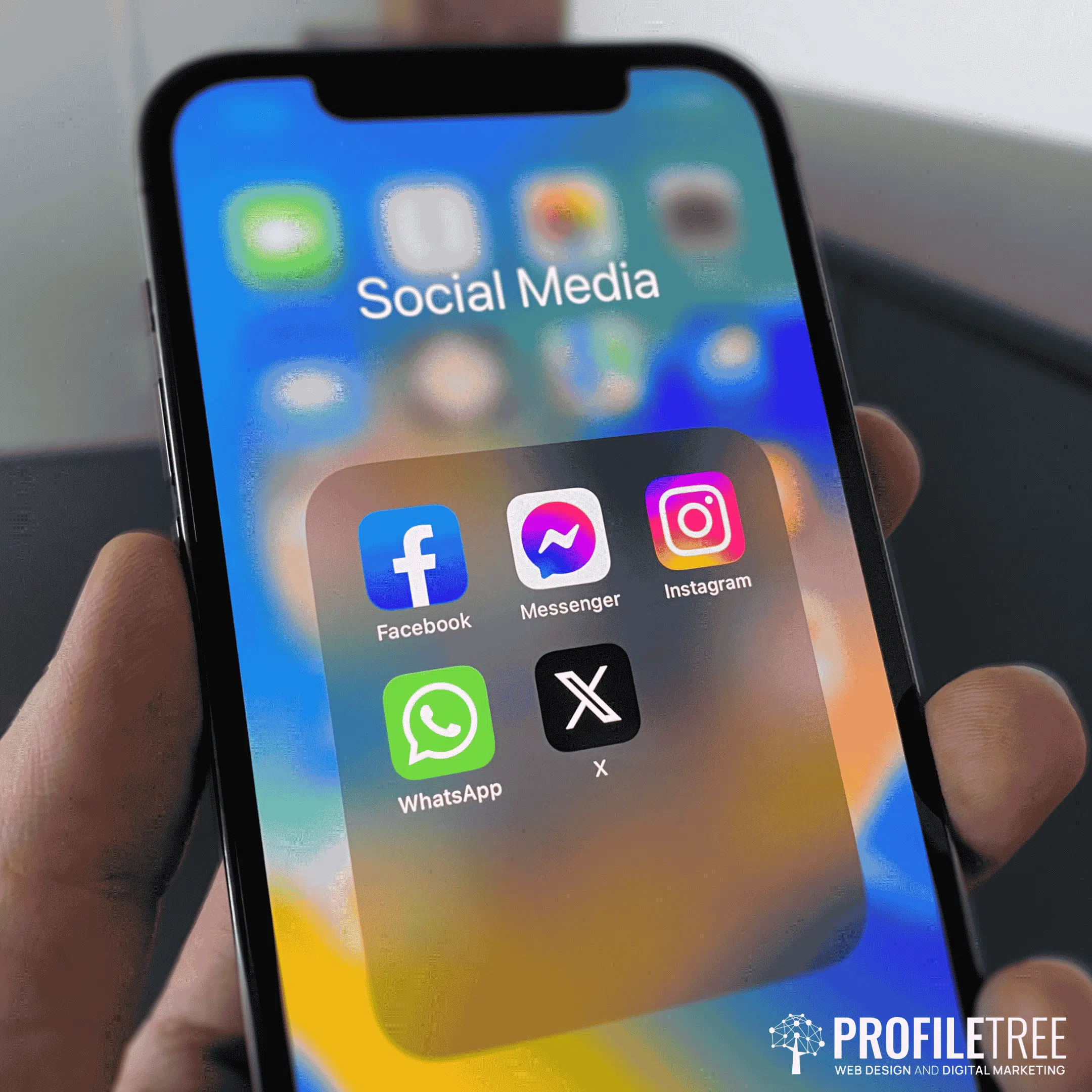 Image of iPhone home screen with apps