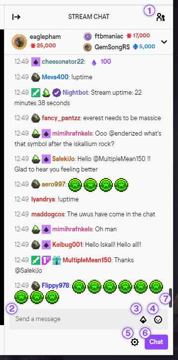 Twitch chat screenshot