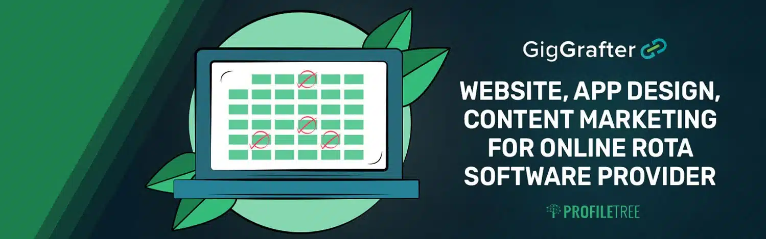 Website App Design and Content Marketing for Online Rota Software Provider