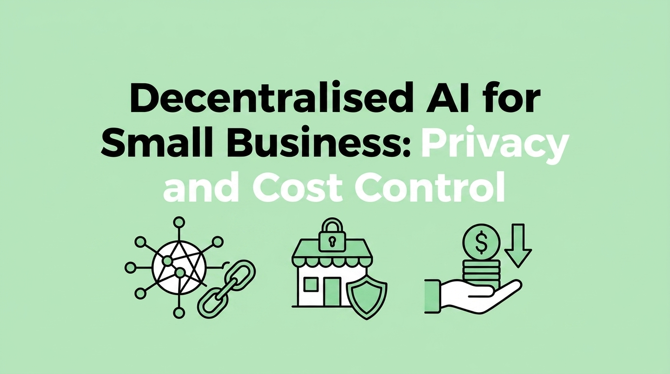 Decentralised AI for Small Business: Data and Cost Control