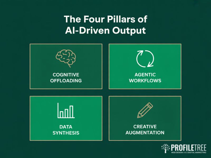 AI and employee productivity gains broken into four pillars for UK SMEs