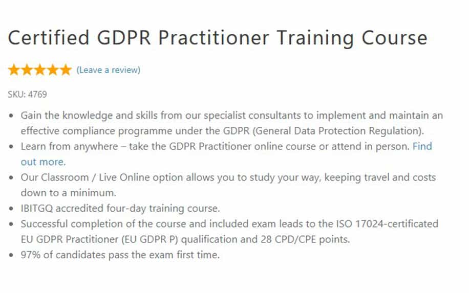 GDPR Training
