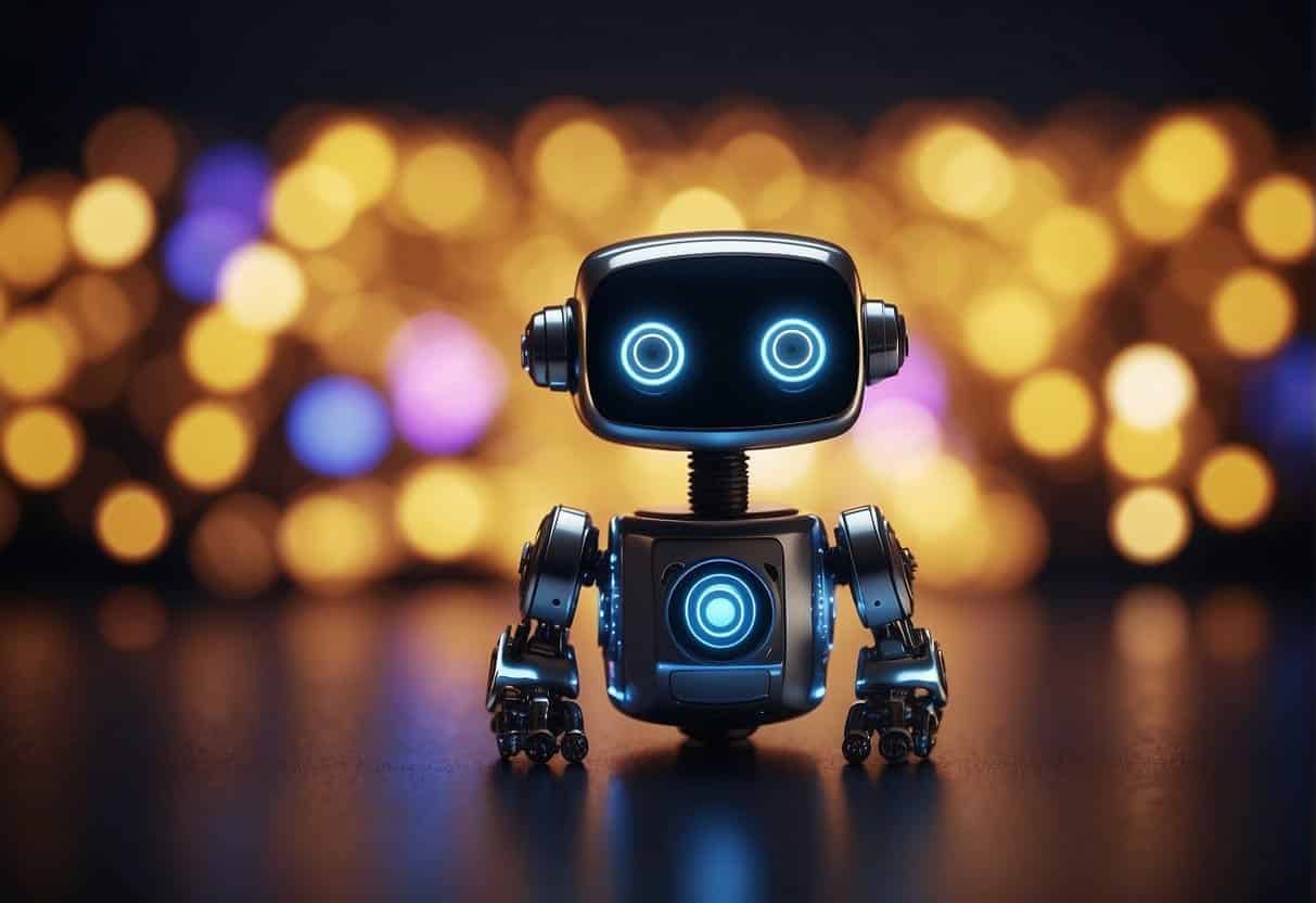 AI creates music, art, and design. A machine generates music, a computer generates art, and a robot designs products