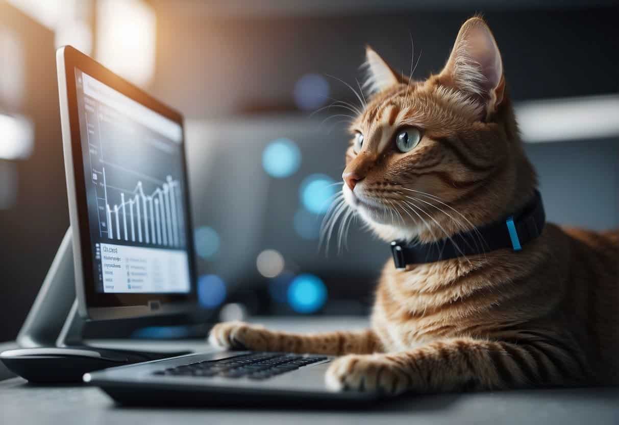 An AI-driven pet healthcare system analyzes pet data, tailoring personalized care plans for each animal
