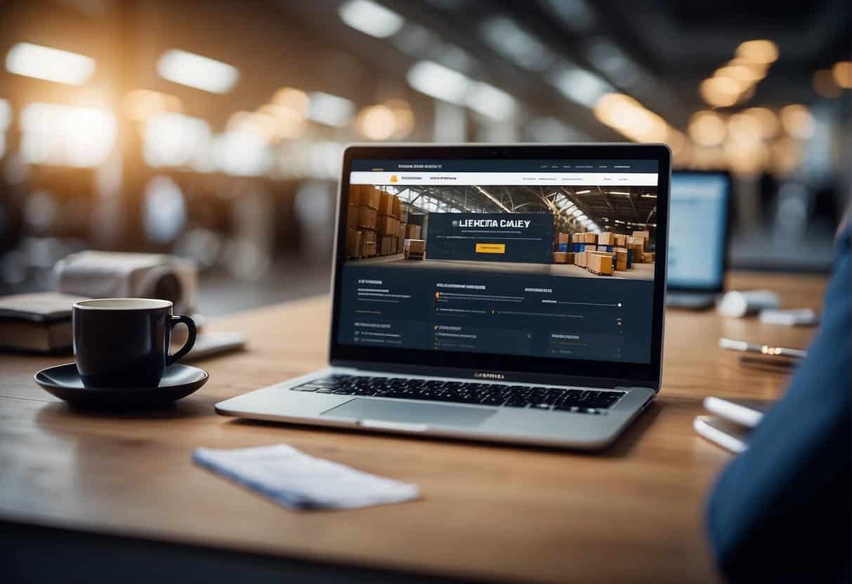 A logistics company's website ranking higher than competitors in search results, with relevant keywords and quality content