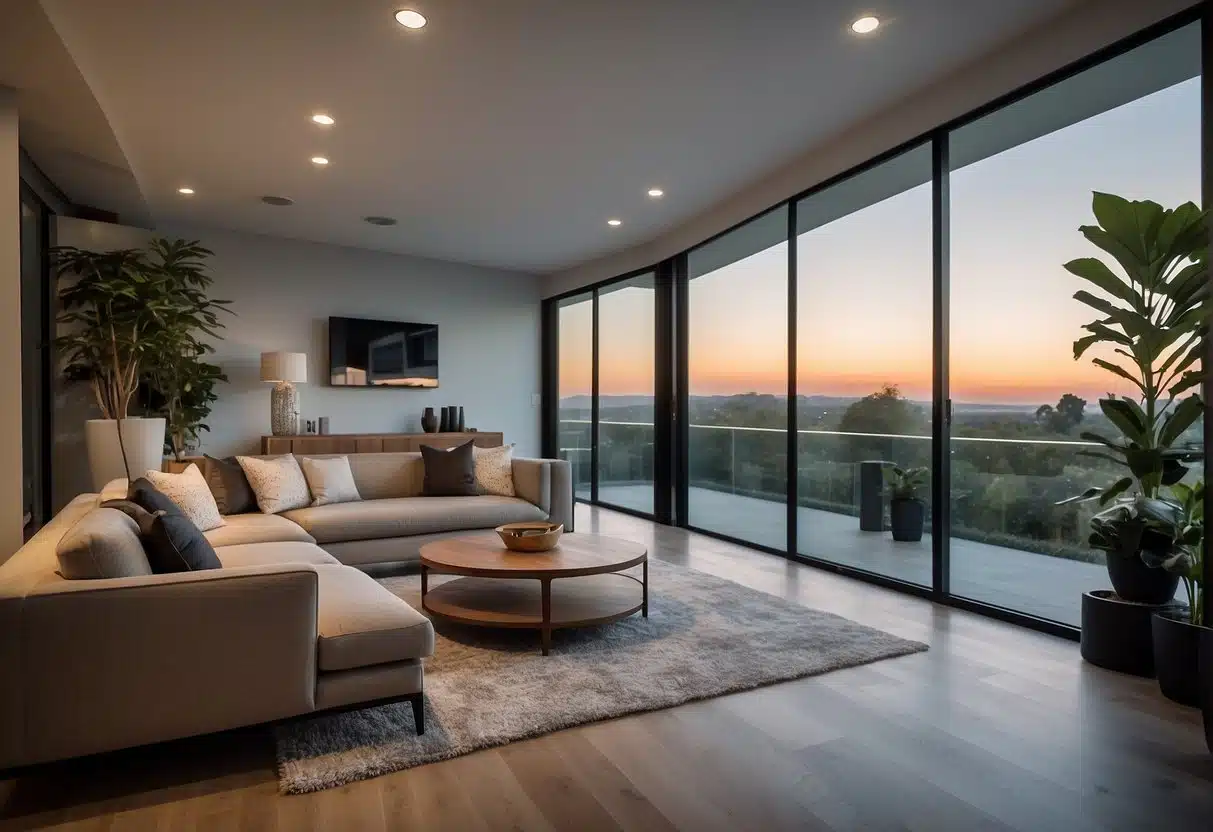 A virtual tour showcasing a modern home with interactive features, highlighting the convenience and detail for potential buyers