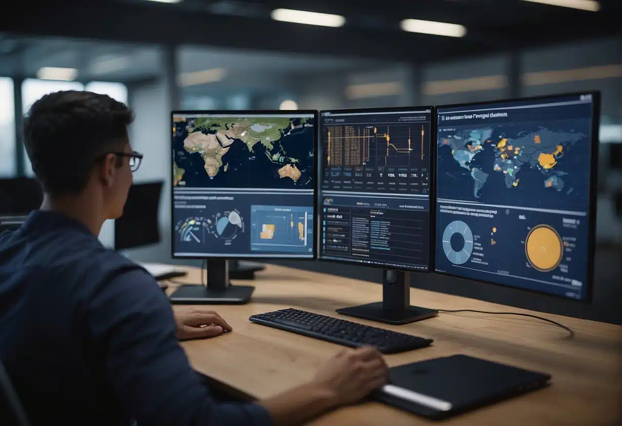 AI monitors student progress, adjusts curriculum, and enhances training outcomes. Data is analyzed and used to tailor personalized learning experiences