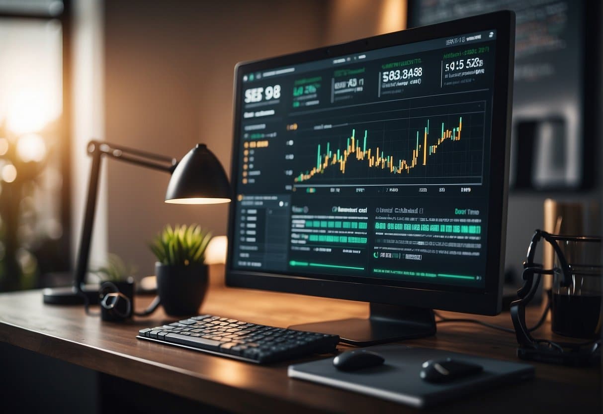 A computer screen displaying SEO metrics and best practices articles