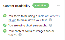SEO Examples | Content Readability