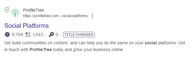 SEO Examples | Meta Title and Description