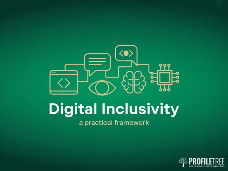 Hero illustration introducing the five pillars of Digital Inclusivity