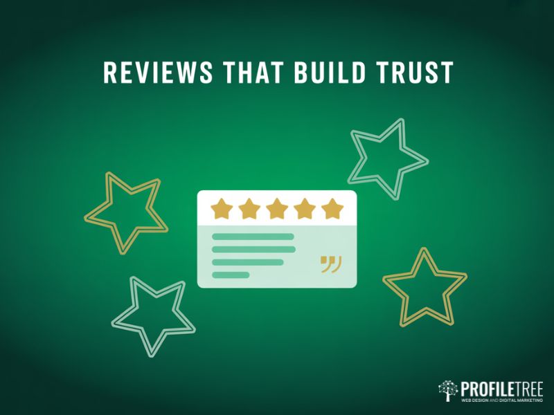 Flat vector illustration of a five star review card representing the role of reviews in a User-Generated Content programme