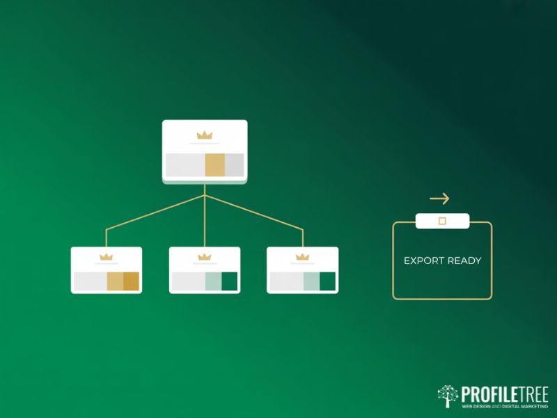 Google Slides Theme Builder showing a master slide and reusable brand template hierarchy