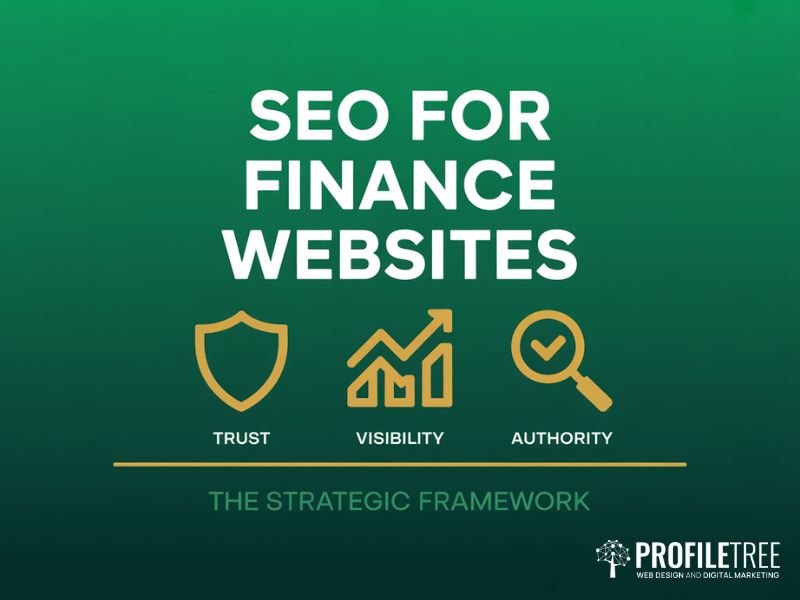 SEO for Finance Websites strategic framework showing trust and visibility signals