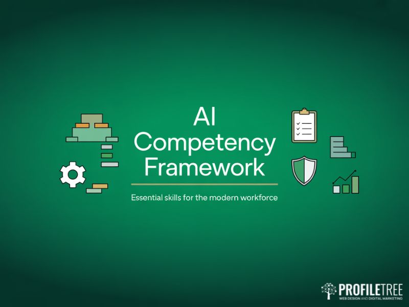 AI Competency Framework hero illustration showing the four-tier workforce skills model