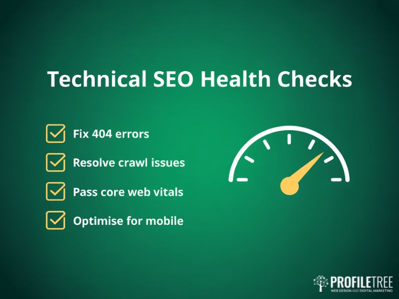 Technical SEO health checklist covering crawl errors and Core Web Vitals to improve SEO performance