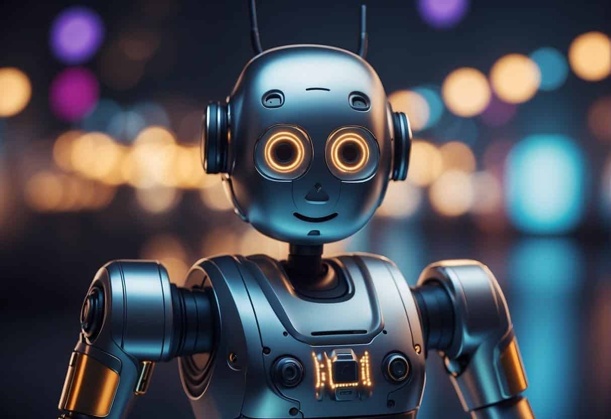 An AI chatbot is being configured and optimized with advanced features and functionalities. The interface displays various options for customization and fine-tuning