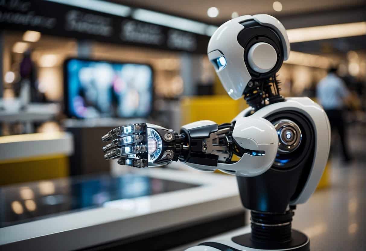 A robot arm successfully integrates AI into a fashion retail system, adapting to customer preferences and overcoming technical challenges
