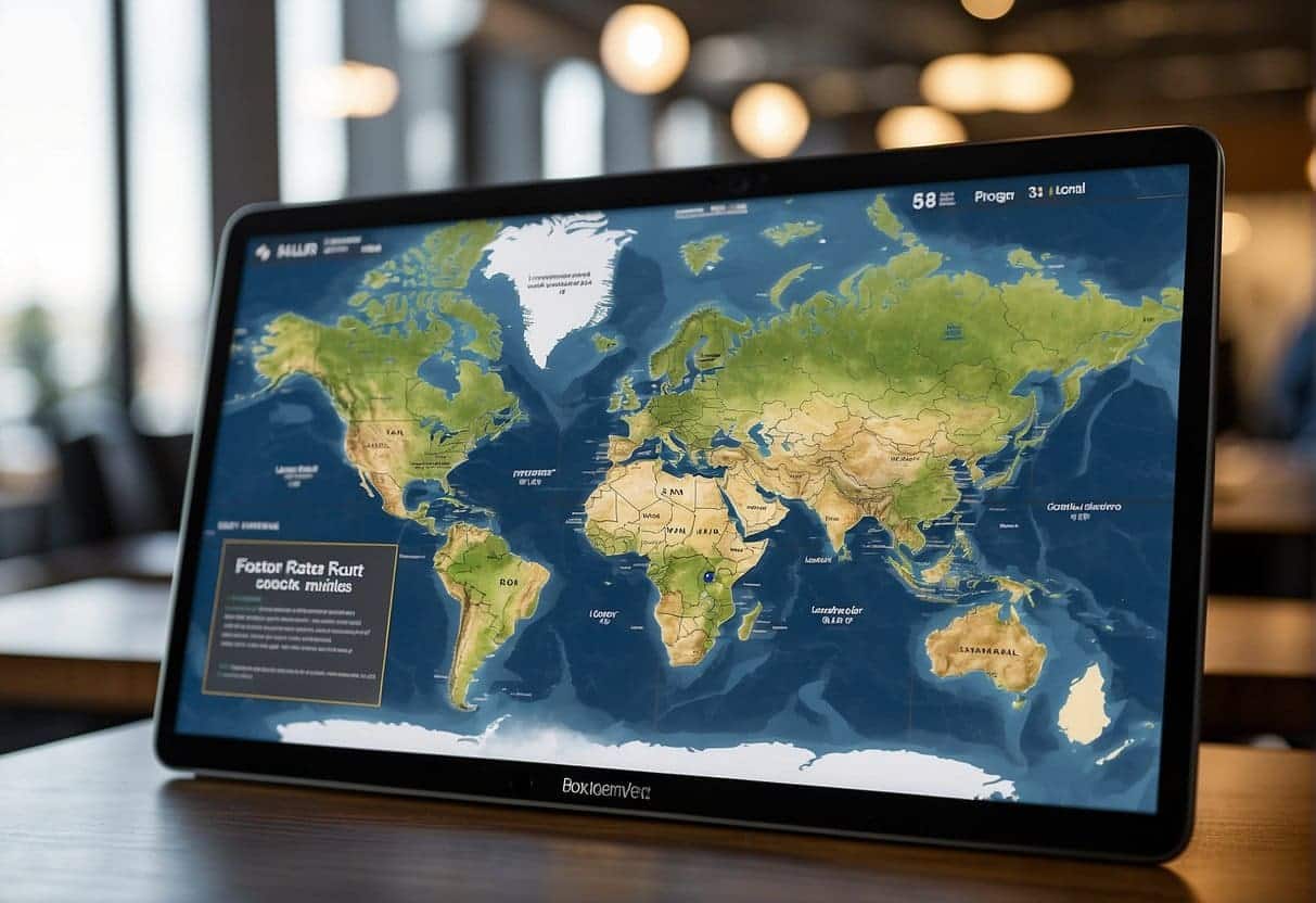 Multiple location maps with 5-star ratings and positive customer quotes displayed. Local landmarks and businesses featured in the background