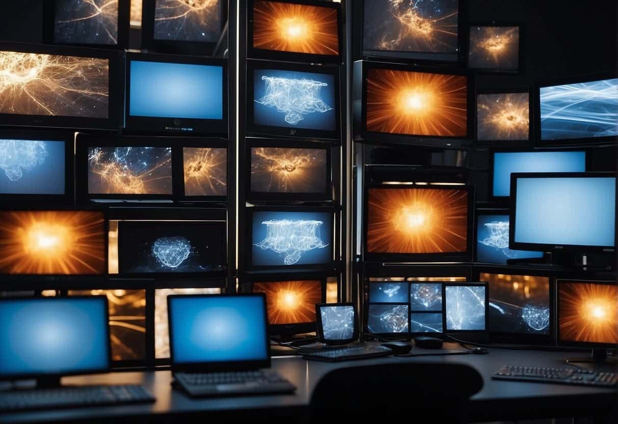 Multiple web domains are connected to a central monitor, emphasizing their importance