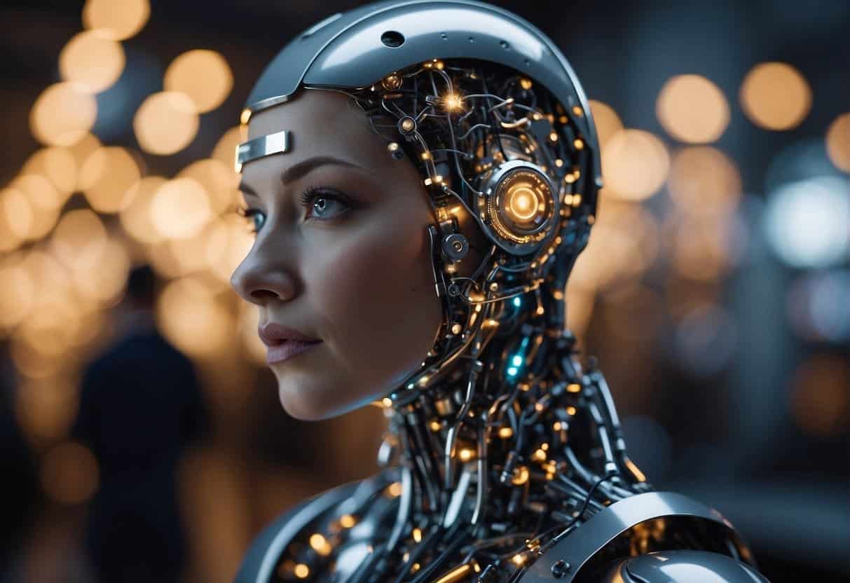 AI technology transforming job roles, workforce dynamics. Global perspectives on AI leadership. No human subjects or body parts
