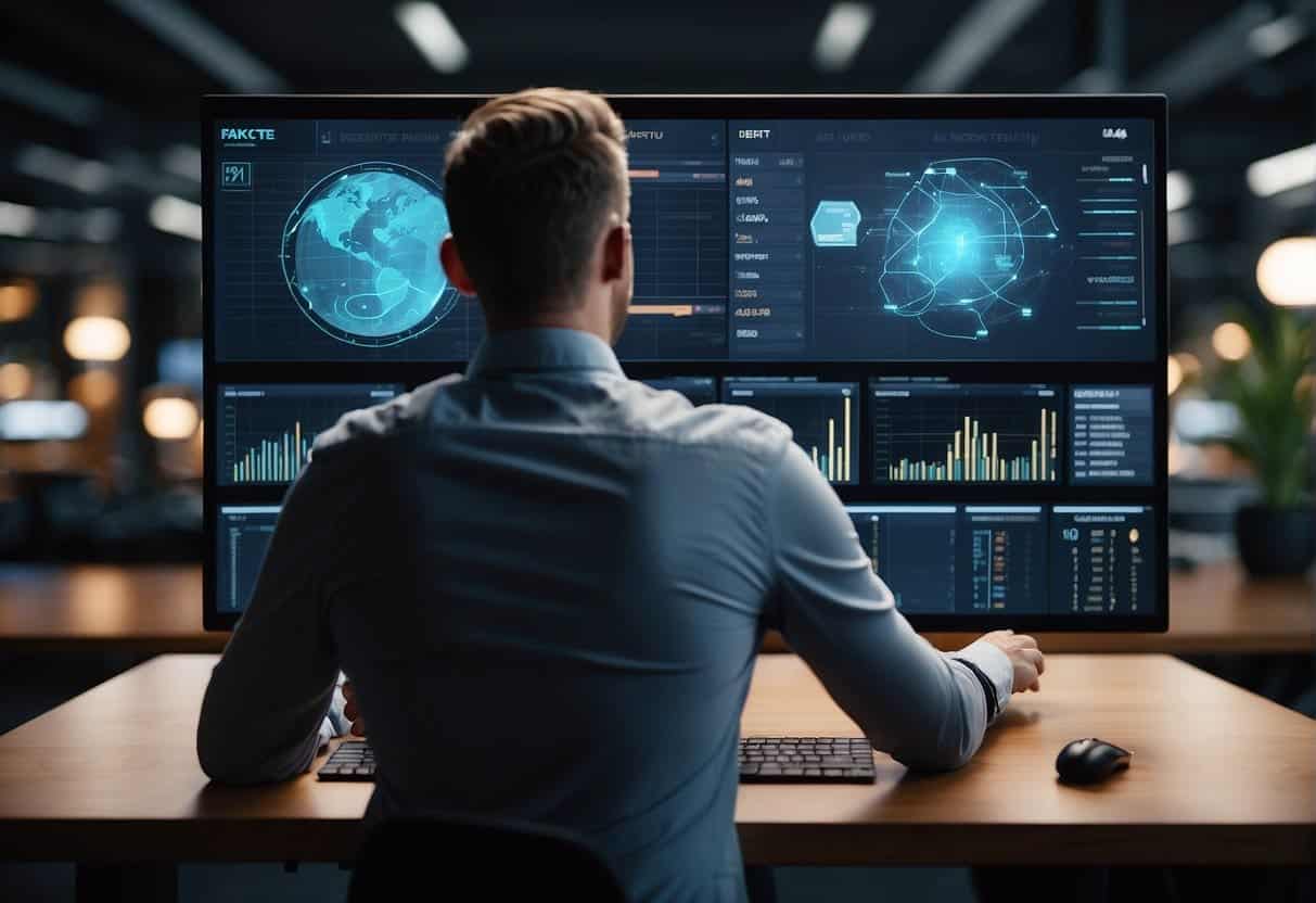 A customer interacts with AI to manage financial forecasts and budgets