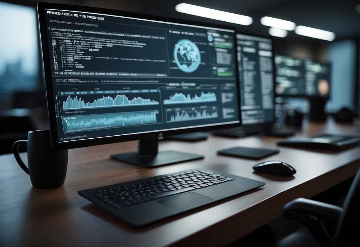A computer screen displaying various images being efficiently managed and delivered on a website, with performance tips listed beside it