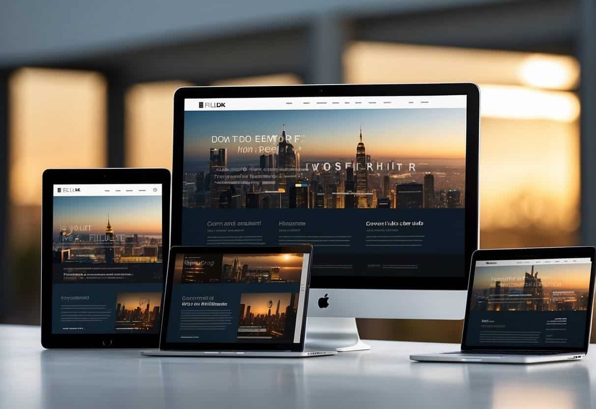 A sleek, modern website with consistent branding elements displayed across various devices. Refreshed graphics and updated design elements create a cohesive and professional look