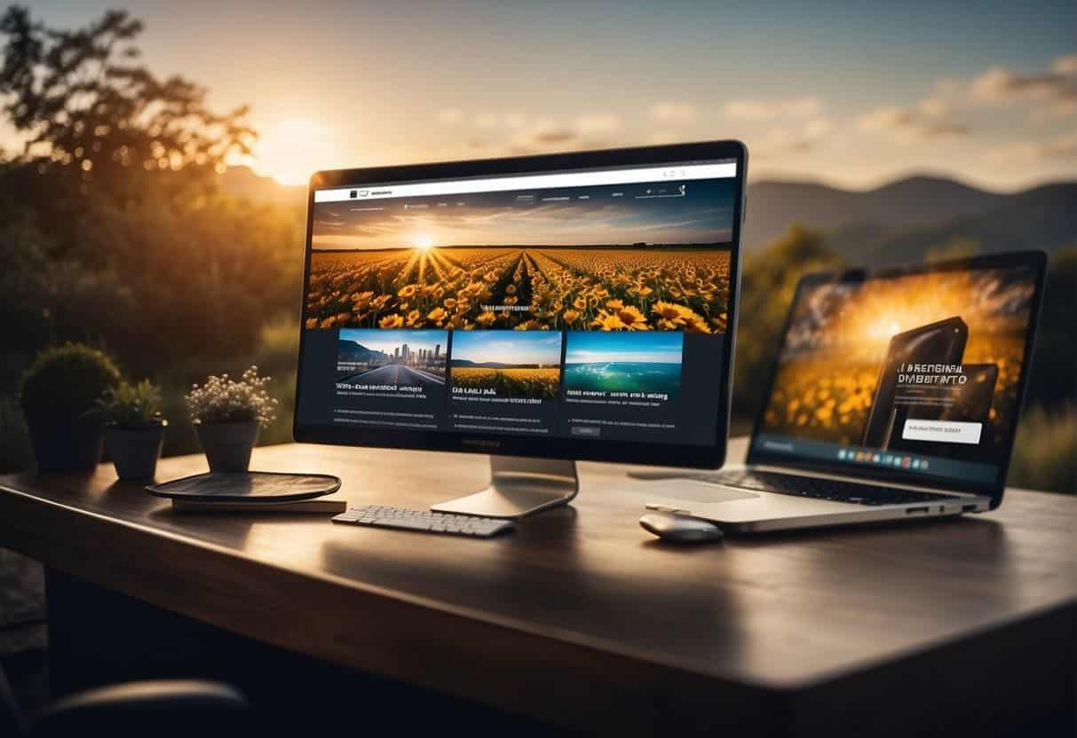 A website with engaging content seamlessly integrated into the design, leading to increased user interaction and conversion rates