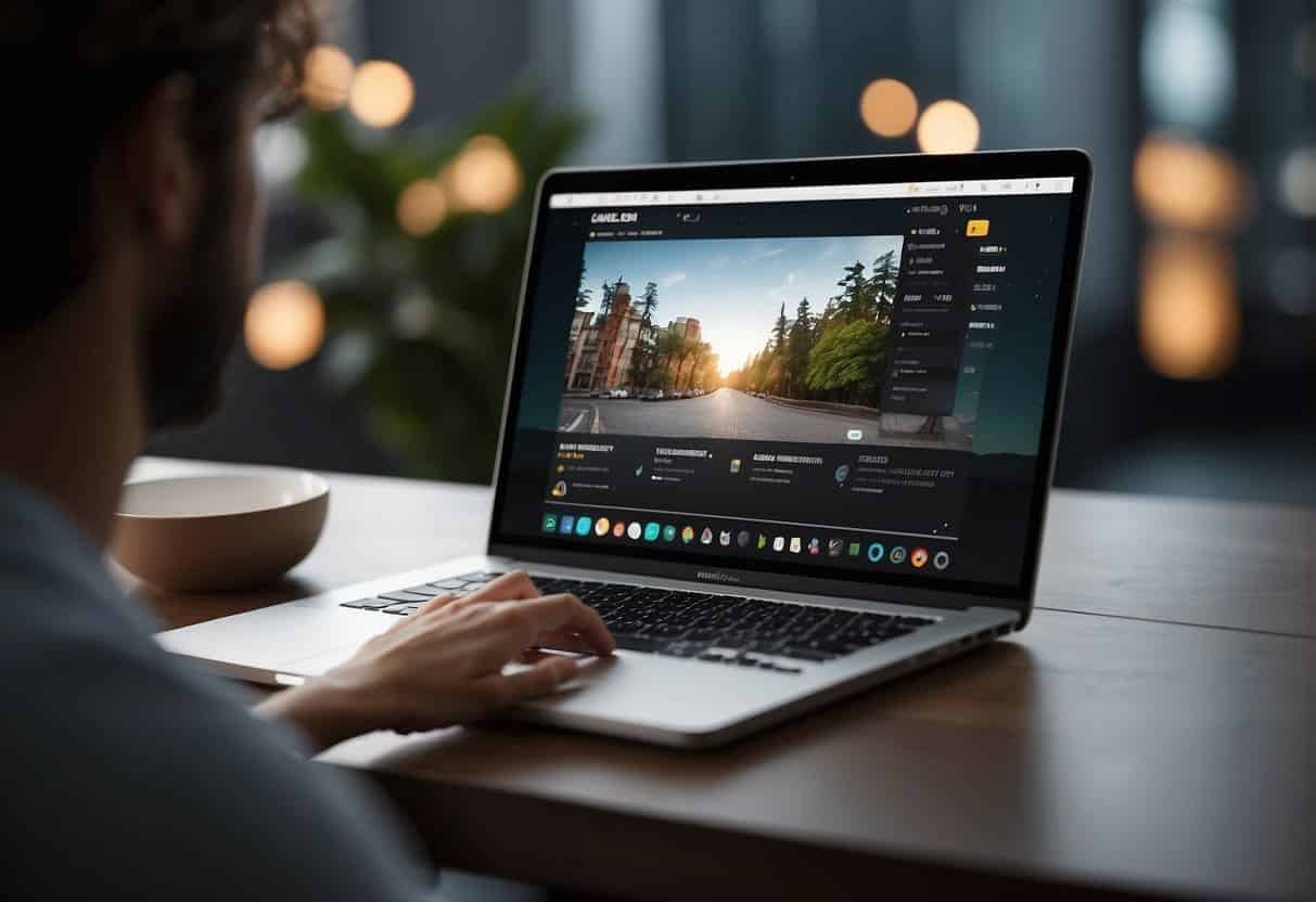 A user quickly interacts with a website, focusing on small, impactful moments. The design is clean and intuitive, guiding the user seamlessly