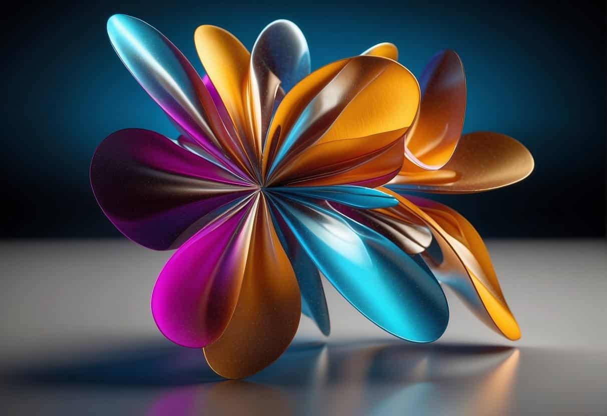 Vibrant colors and dynamic shapes morph and adapt, creating a personalized web interface. Customization options populate the screen, offering a unique user experience